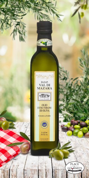 Huile d'olive extra vierge extraite à froid AOP Sicile