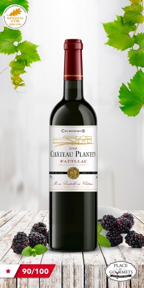 Château Plantey vin rouge Pauillac cru bourgeois 2014