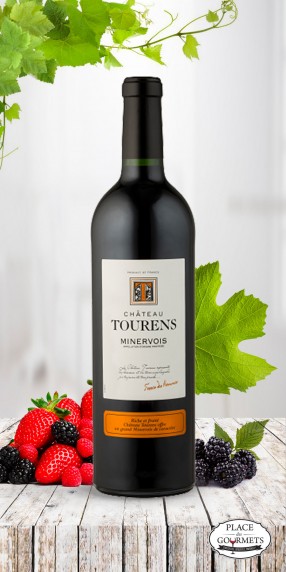 Vin rouge Château Tourens Minervois millésime 2016