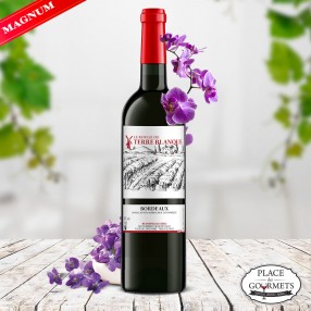magnum vin Bordeaux le Rouge de Terre Blanque