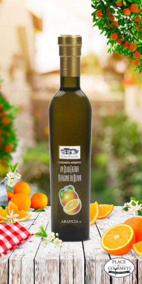 Huile d'olive extra vierge aromatisée à l'orange