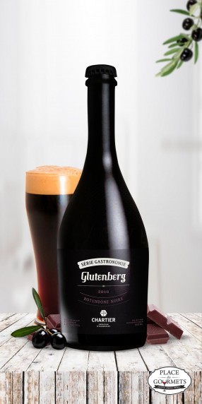 Rotundone bière artisanale noire sans gluten, brasserie Glutenberg